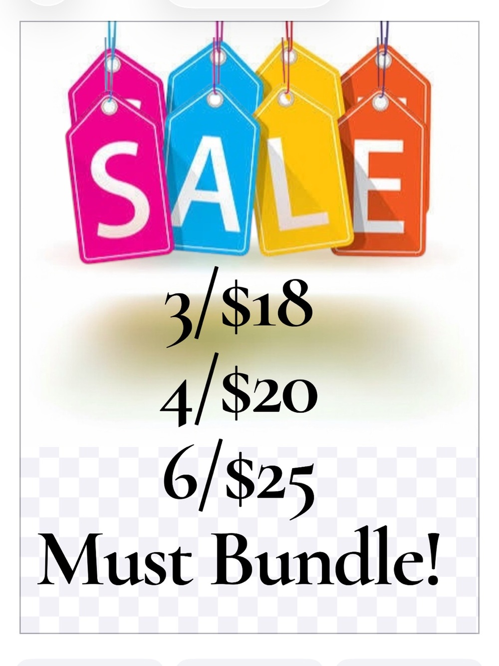🐭 Bundle sale!  All items with the mouse are 3/$18 4/$20 or 6/$25 must bundle
